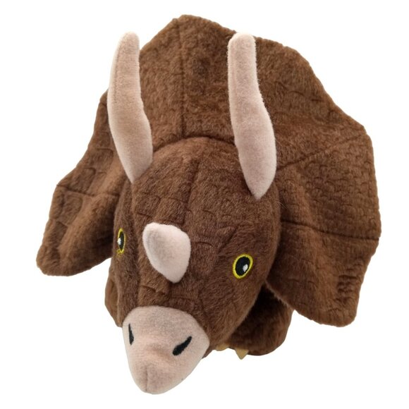 Triceratops Plush Kohls Cares Brown Dinosaur Horns 13 Inch Stuffed Animal Toy - Picture 12 of 12